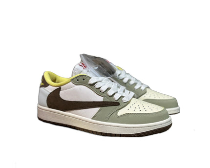 Men's Air Jordan 1 Low OG x Travis Scott Beige Brown Shoes