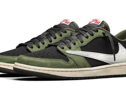 Men's Air Jordan 1 Low OG x Travis Scott Olive Green Shoes