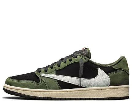 Men's Air Jordan 1 Low OG x Travis Scott Olive Green Shoes