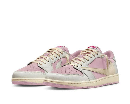 Men's Air Jordan 1 Low OG x Travis Scott Shy Pink Shoes
