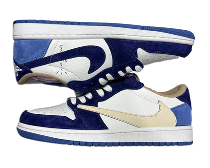 Men's Travis Scott x Air Jordan 1 Low  ' Blue' Shoes