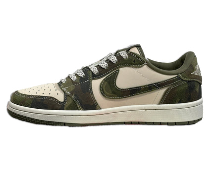 Men's Air Jordan 1 Low x BAPE ' Army Green' Shoes