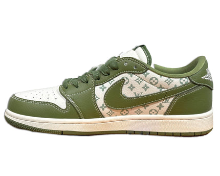 Men's Air Jordan 1 Low x LV ' Green' Shoes