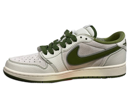 Men's Air Jordan 1 Low x Supreme 'Green' Shoes