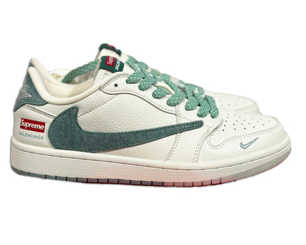 Men's Air Jordan 1 Low x SUPREME Shoes