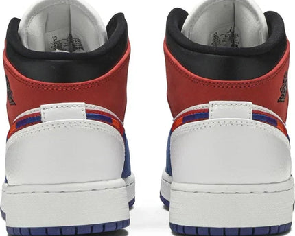 Men's Air Jordan 1 Mid Multicolored Swoosh Shoes