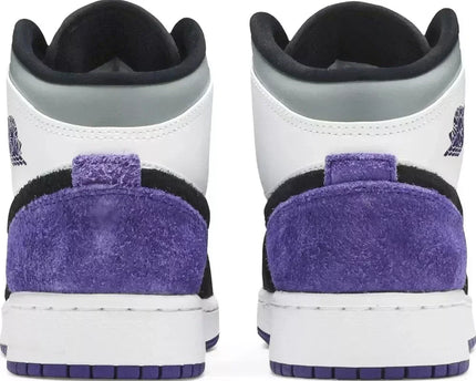 Men's Air Jordan 1 Mid Varsity Purple Shoes