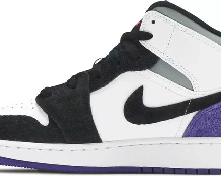 Men's Air Jordan 1 Mid Varsity Purple Shoes
