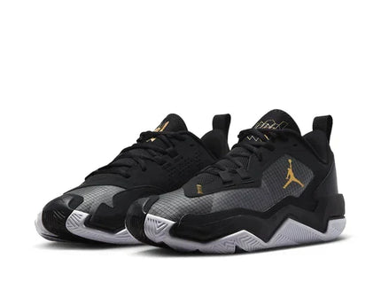 Men's Air Jordan One Take 4 Black Metallic Gold Shoes