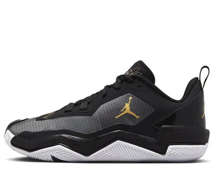 Men's Air Jordan One Take 4 Black Metallic Gold Shoes