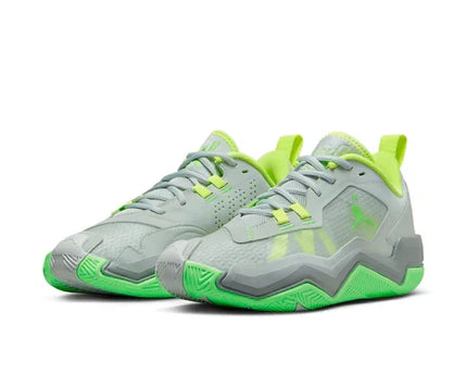 Men's Air Jordan One Take 4 Grey Green Strike Shoes