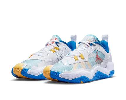 Men's Air Jordan One Take 4 White Lagoon Pulse Shoes