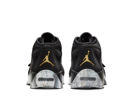 Men's Air Jordan Zion 2 Black Metallic Gold Shoes