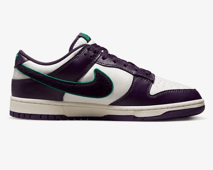 Men's Nike SB Dunk Low Swooshes Black Purple Shoes