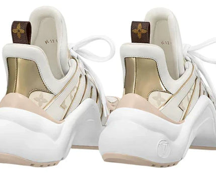 Men's LOUIS VUITTON Archlight 2.0 Platform Beige Monogram Gold Sneakers