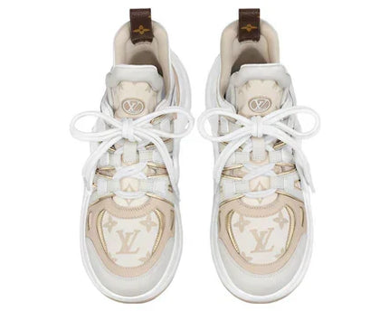 Men's LOUIS VUITTON Archlight 2.0 Platform Beige Monogram Gold Sneakers
