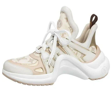 Men's LOUIS VUITTON Archlight 2.0 Platform Beige Monogram Gold Sneakers
