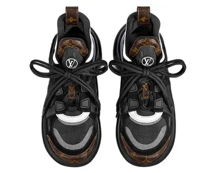 Men's LOUIS VUITTON Archlight 2.0 Platform Black with Brown Monogram Sneakers