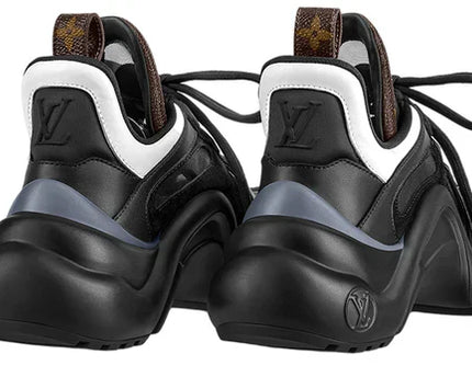 Men's LOUIS VUITTON Archlight 2.0 Platform Black with Brown Monogram Sneakers