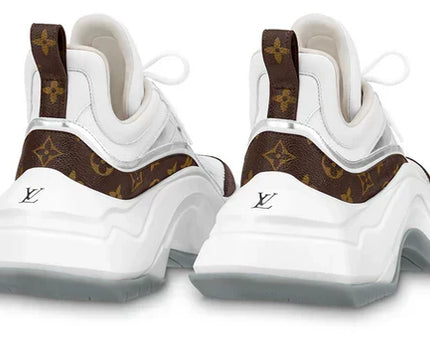Men's LOUIS VUITTON Archlight 2.0 Platform White Brown Monogram Sneakers