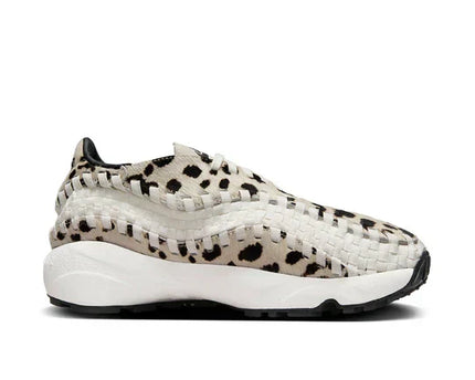 Men's Nike Air Footscape Woven White Cow Print Shoes