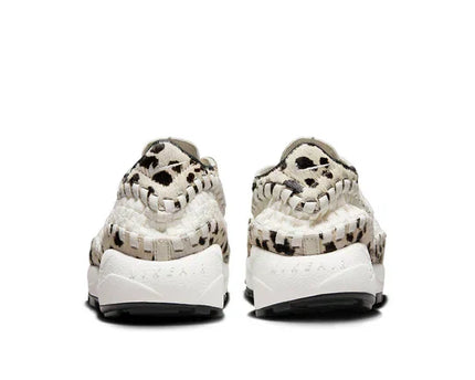 Men's Nike Air Footscape Woven White Cow Print Shoes