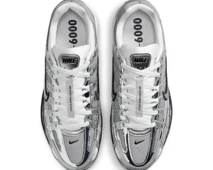 Men's Nike PÃ¢â‚¬â€˜6000 Metallic Silver Shoes