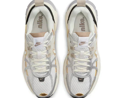 Men's Nike V2K Khaki Metallic Silver Shoes
