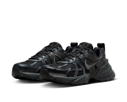 Men's Nike V2K Metallic Silver Black Shoes
