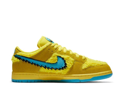Men's Nike x Grateful Dead SB Dunk Low Yellow Bear Shoes