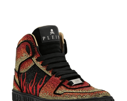 Philipp Plein Hi-Top Crystal-Embellished Sneakers