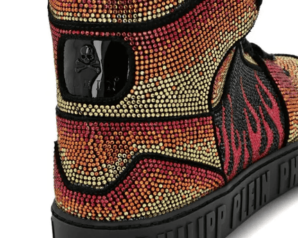 Philipp Plein Hi-Top Crystal-Embellished Sneakers