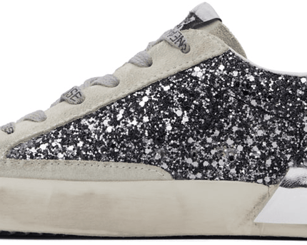 Men's SSENSE Exclusive White Super-Star Sneakers In Anthracite Black