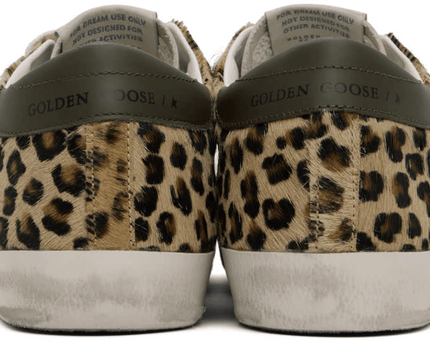 Men's SSENSE Exclusive White Super-Star Sneakers In Beige Brown Black Silver