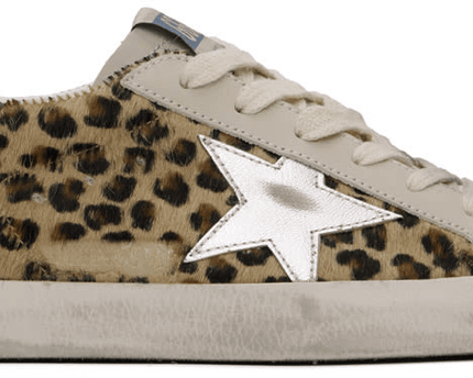 Men's SSENSE Exclusive White Super-Star Sneakers In Beige Brown Black Silver