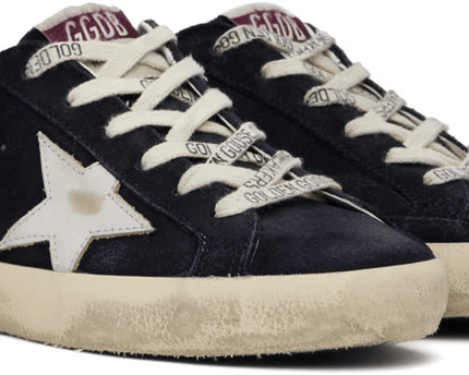 Men's SSENSE Exclusive White Super-Star Sneakers In Blue White Silver