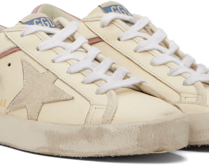 Men's SSENSE Exclusive White Super-Star Sneakers In Cream Rose