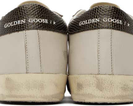 Men's SSENSE Exclusive White Super-Star Sneakers In Grey Black Plum