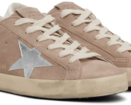 Men's SSENSE Exclusive White Super-Star Sneakers In Pink Silver White