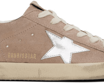 Men's SSENSE Exclusive White Super-Star Sneakers In Pink Silver White
