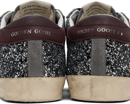 Men's SSENSE Exclusive White Super-Star Sneakers In Silver Black Wine