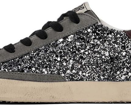 Men's SSENSE Exclusive White Super-Star Sneakers In Silver Black Wine