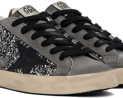 Men's SSENSE Exclusive White Super-Star Sneakers In Silver Black Wine