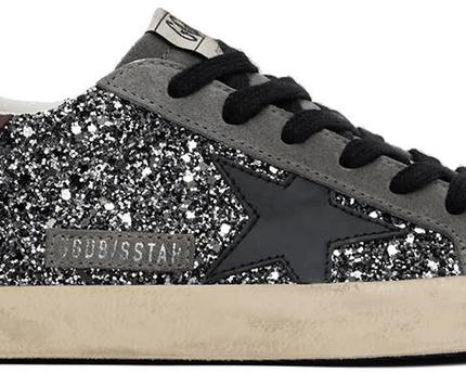 Men's SSENSE Exclusive White Super-Star Sneakers In Silver Black Wine