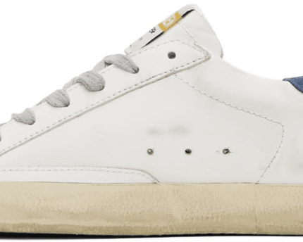 Men's SSENSE Exclusive White Super-Star Sneakers In White Blue