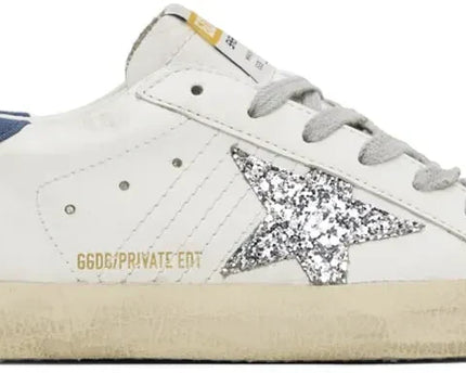 Men's SSENSE Exclusive White Super-Star Sneakers In White Blue