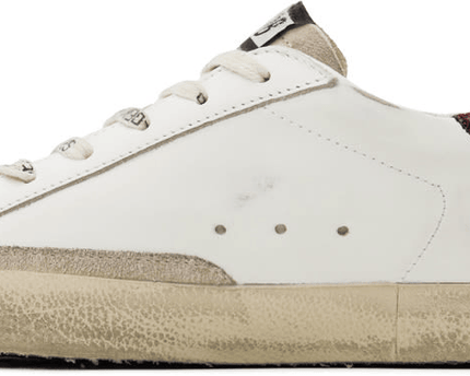 Men's SSENSE Exclusive White Super-Star Sneakers In White Bordeaux Silver