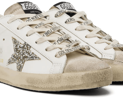 Men's SSENSE Exclusive White Super-Star Sneakers In White Bordeaux Silver