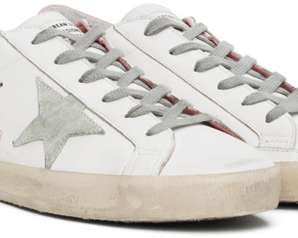 Men's SSENSE Exclusive White Super-Star Sneakers In White Ice Light Pink