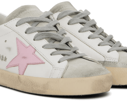 Men's SSENSE Exclusive White Super-Star Sneakers In White Ice Orchid Pink